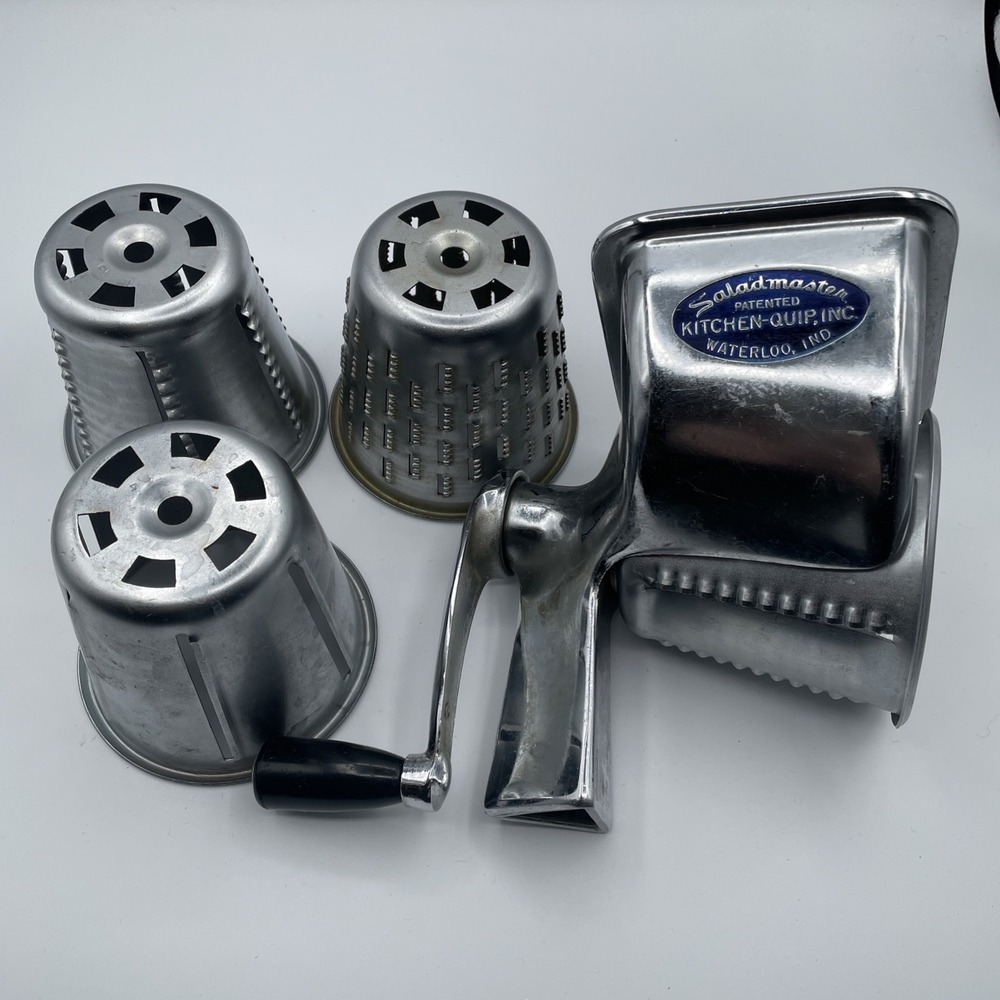 Vintage Saladmaster Food Processor Waterloo Indiana USA‎ 4 Cones - Missing Base